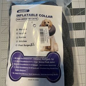 Inflatable collar for dogs or cats